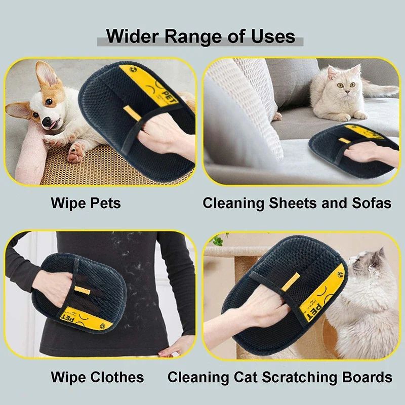 Reusable And Washable Pet Hair Remover Grooming Gloves 5