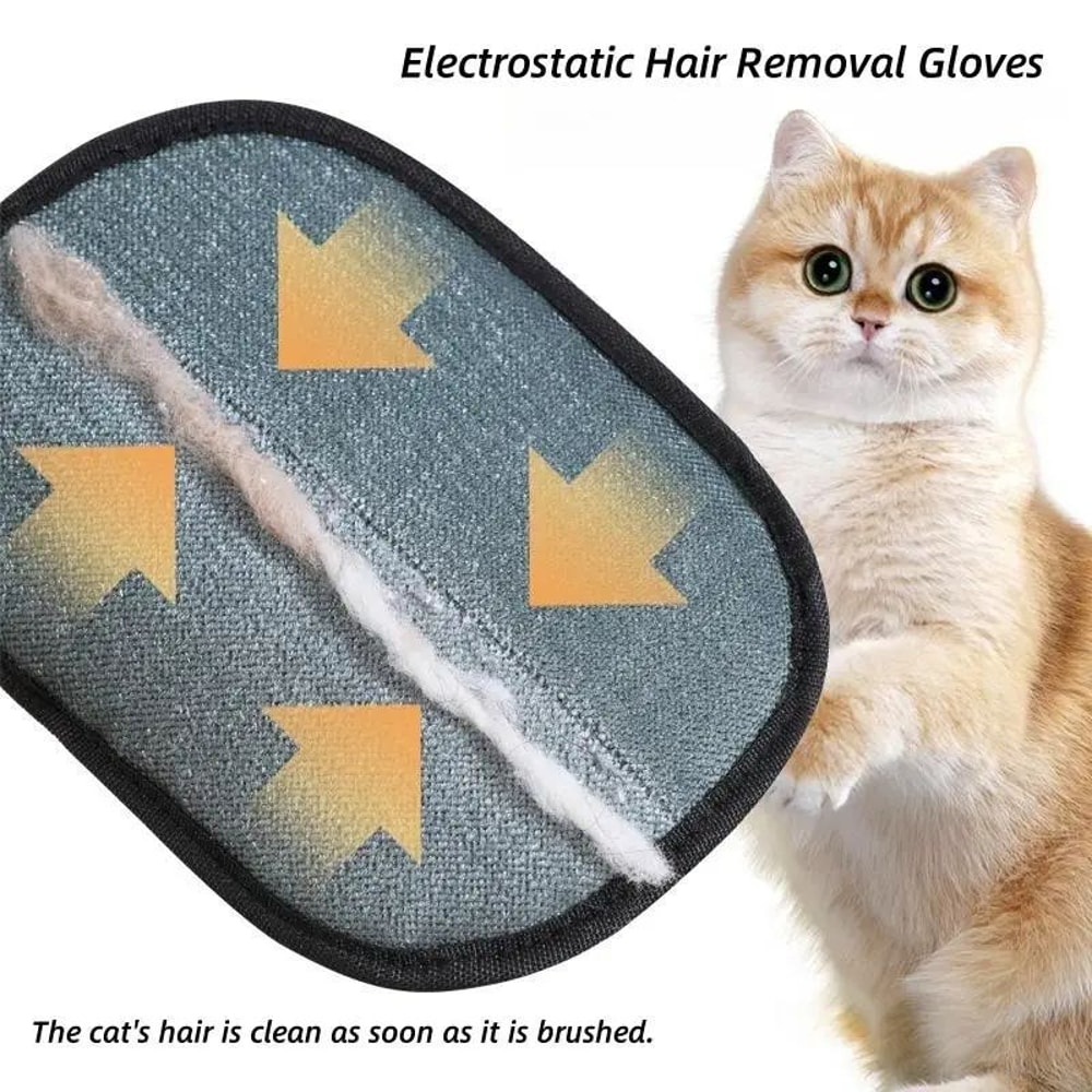 Reusable And Washable Pet Hair Remover Grooming Gloves 6