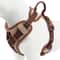 Luxury Chocolate Adjustable No Pull Dog Harness 0