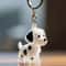 Cute Pet Hair Storage Keychain Pendant Set 9