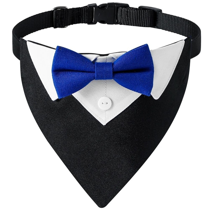 Formal Bow Tie Dog Collar Bandana 6