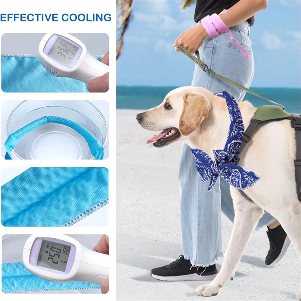 Summer Pet Cooling Scarf Ice Collar 1