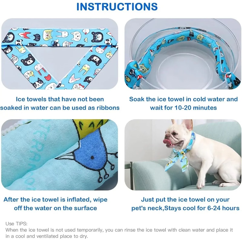 Summer Pet Cooling Scarf Ice Collar 4