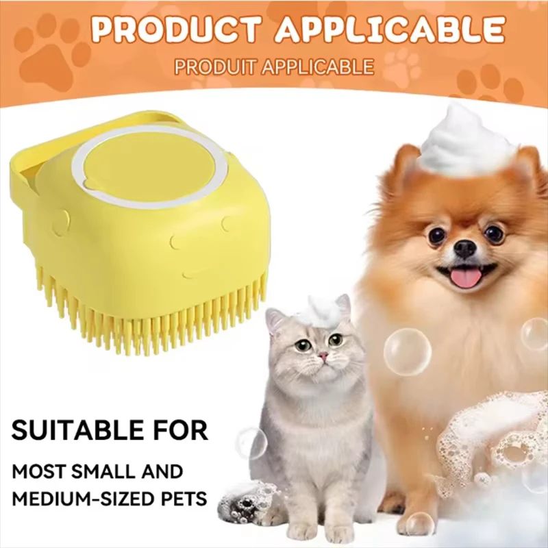 Silicone Pet Massage Shower Grooming Brush 9