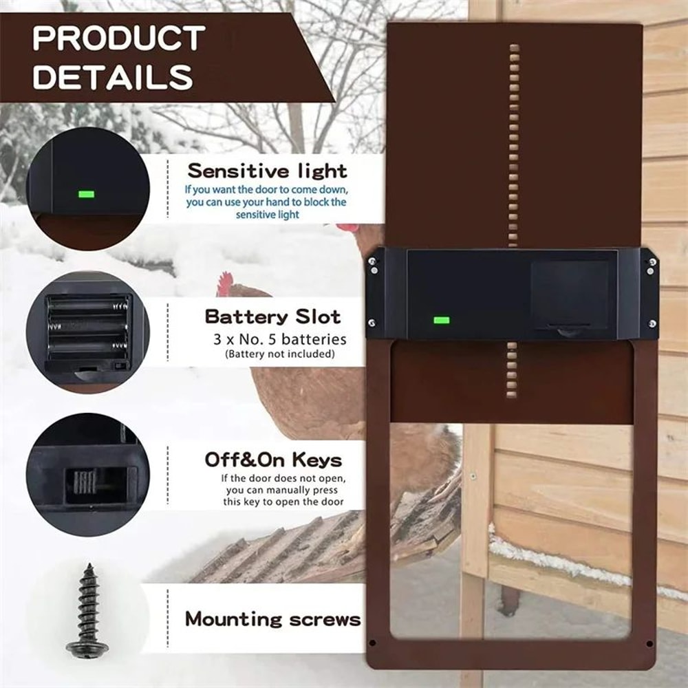 Automatic Chicken Coop Door With Light Sensor 10