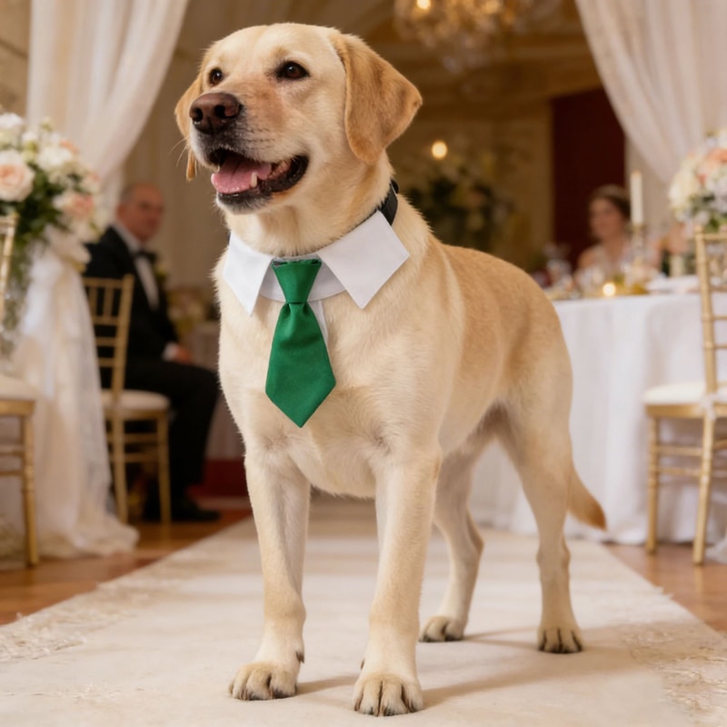 Formal Dog Wedding Suit Necktie Collar 2