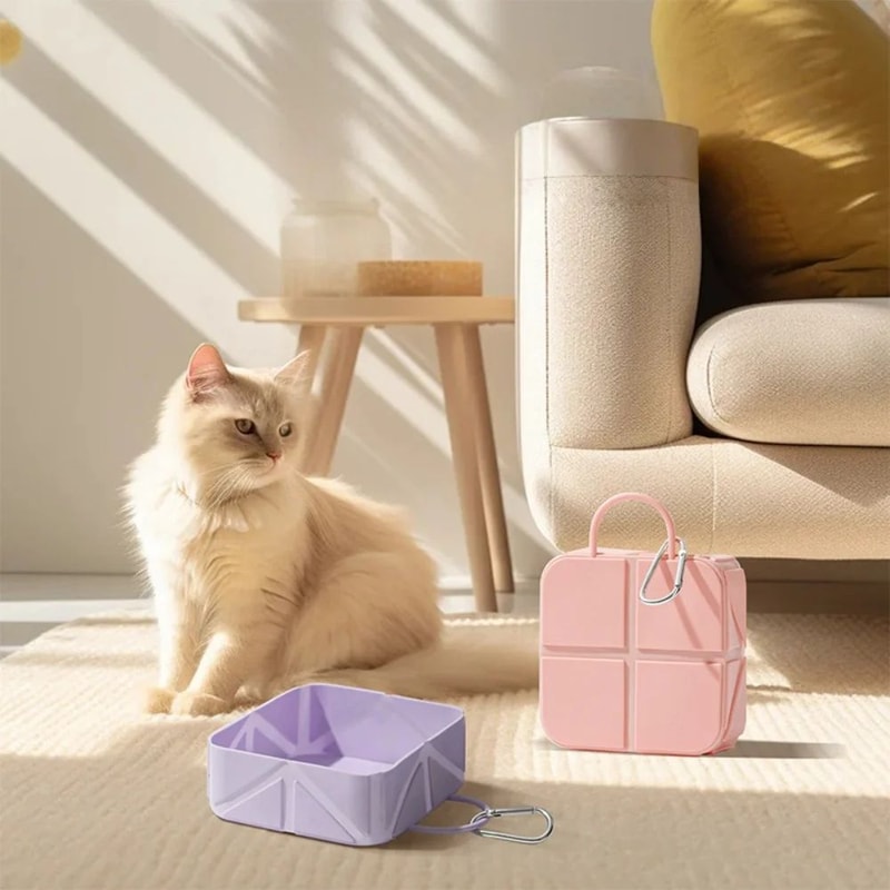 Portable Silicone Collapsible Pet Travel Bowl 1