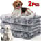 Soft Fluffy Paw Print Pet Blanket Set 0