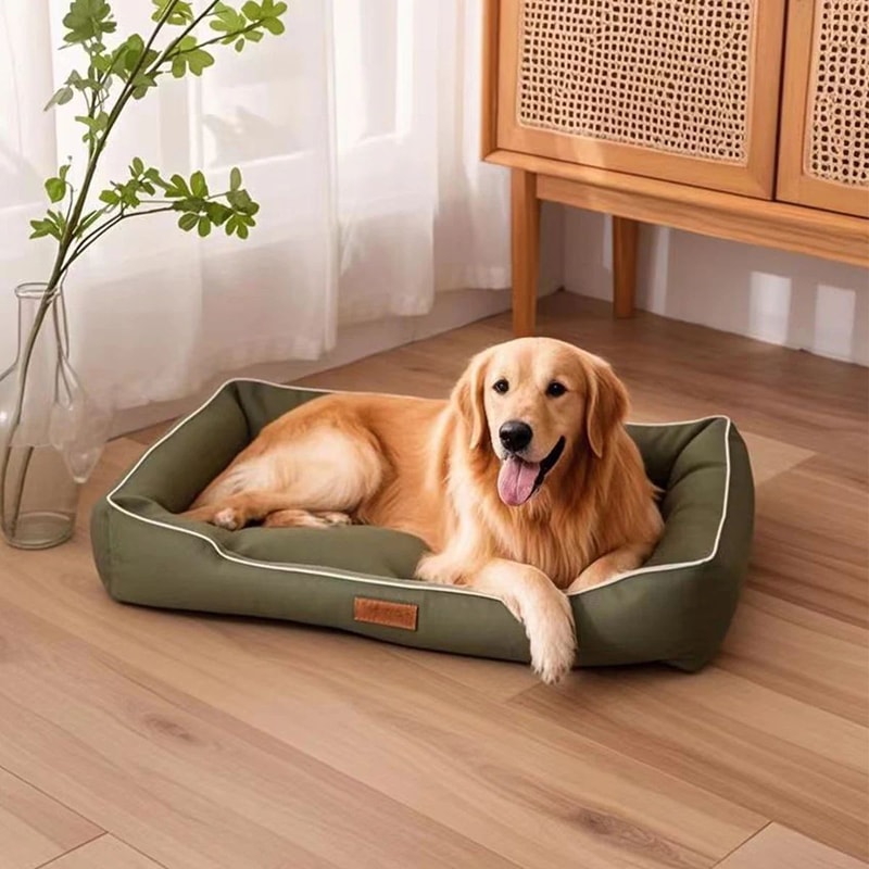 Waterproof Soft Square Dog Bed For Large Pets 3