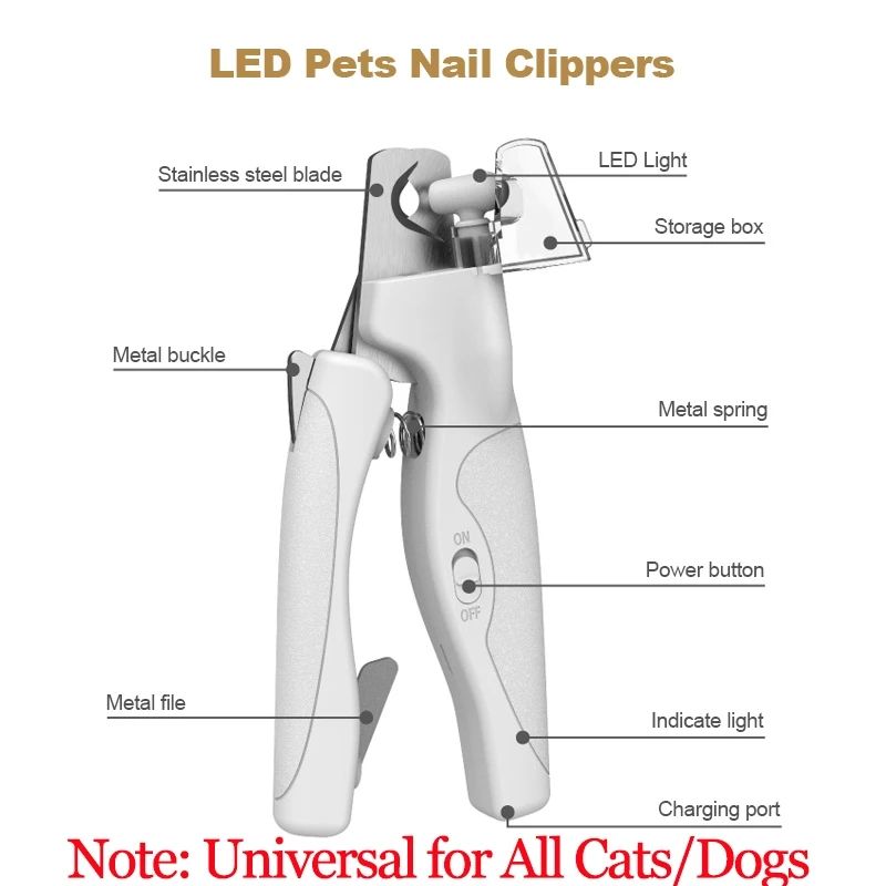 LED Pet Nail Clipper For Safe And Easy Grooming 6