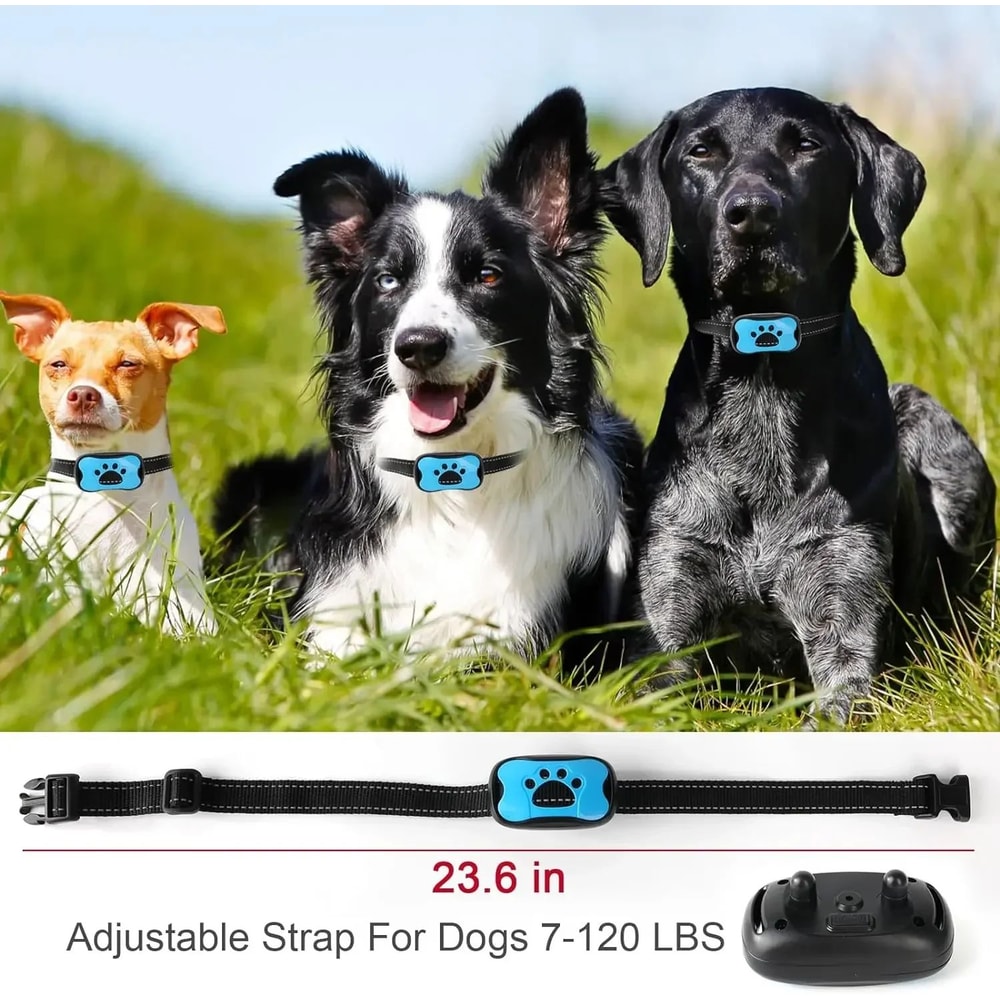 USB Rechargeable Ultrasonic Anti Bark Dog Training Collar 3