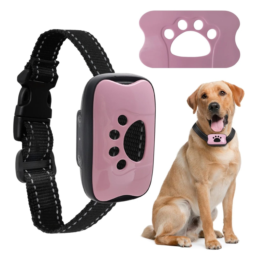 USB Rechargeable Ultrasonic Anti Bark Dog Training Collar 12