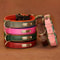 Personalized PU Leather Dog Collar With Engraved Nameplate 3