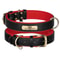 Personalized PU Leather Dog Collar With Engraved Nameplate 5