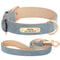 Personalized PU Leather Dog Collar With Engraved Nameplate 20