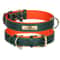 Personalized PU Leather Dog Collar With Engraved Nameplate 7