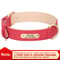 Personalized PU Leather Dog Collar With Engraved Nameplate 15