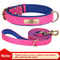 Personalized PU Leather Dog Collar With Engraved Nameplate 25