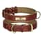 Personalized PU Leather Dog Collar With Engraved Nameplate 12