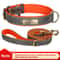Personalized PU Leather Dog Collar With Engraved Nameplate 26