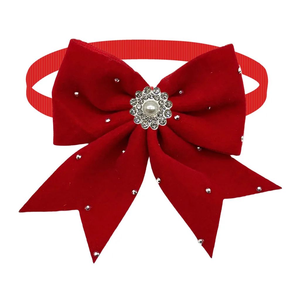 Diamond Plush Pet Bow Ties For Dogs And Cats 3