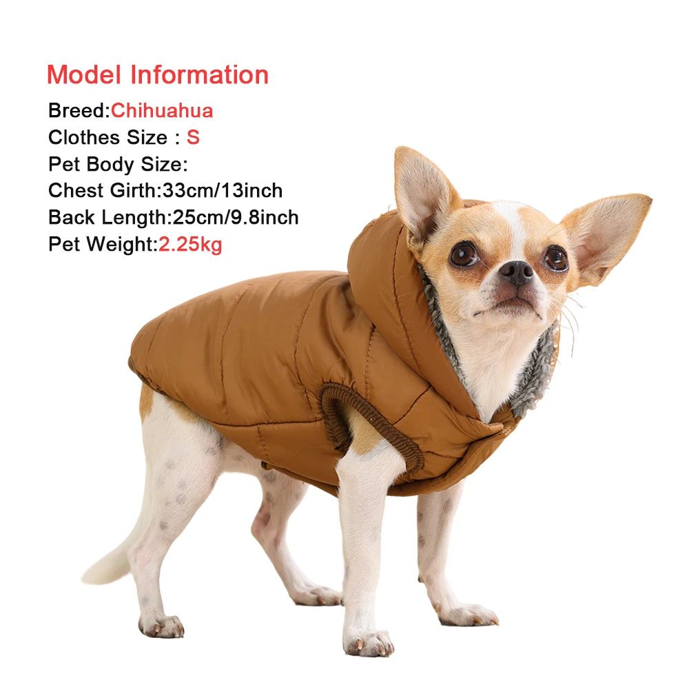Warm Fleece Dog Hoodie Coat With D Ring 4