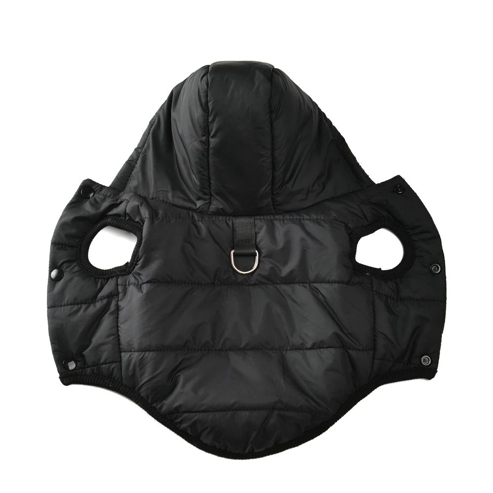 Warm Fleece Dog Hoodie Coat With D Ring 7