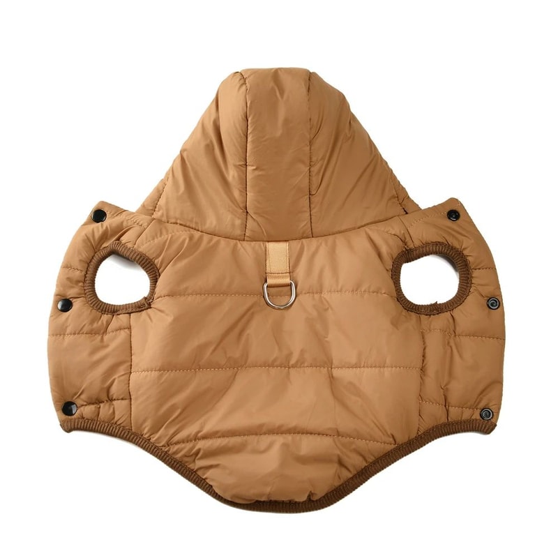 Warm Fleece Dog Hoodie Coat With D Ring 9