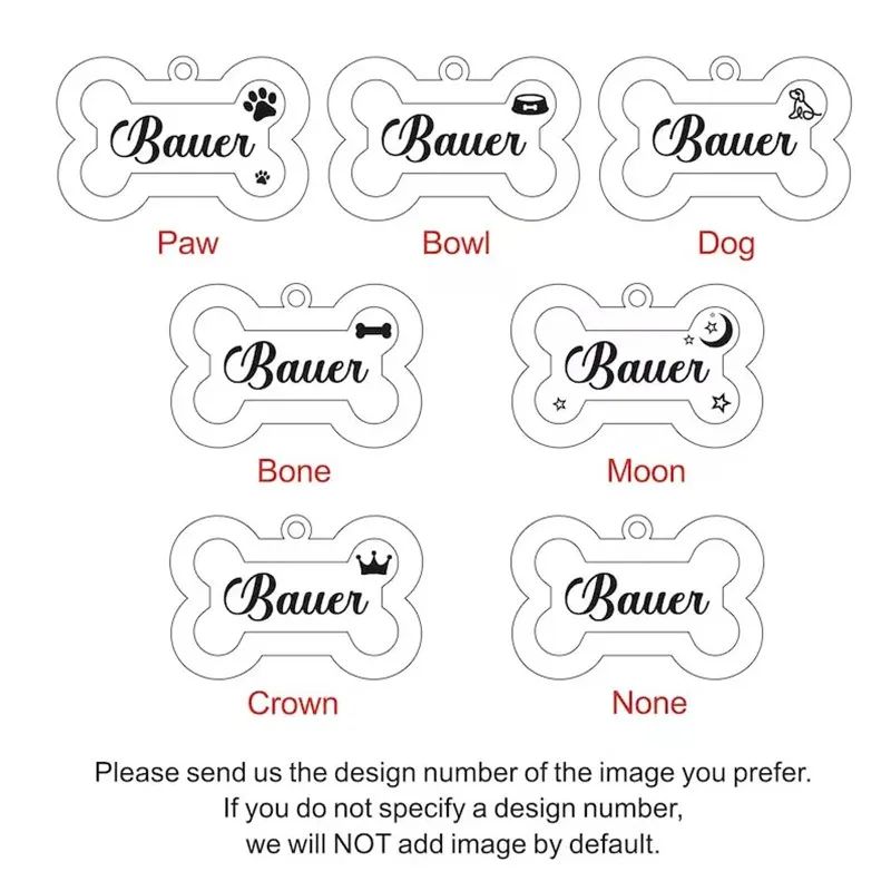 Custom Double Sided Glitter Pet ID Tag 4