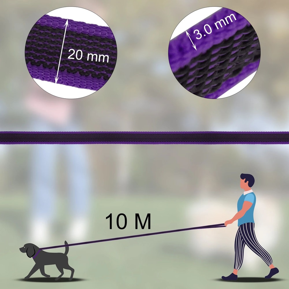 Lightweight Long Training Dog Leash For Small And Large Dogs 12