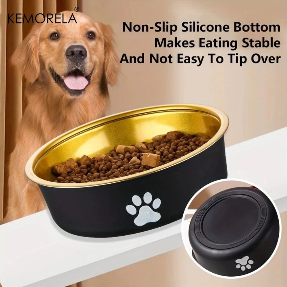Anti Slip Stainless Steel Dog Feeding Bowl 1