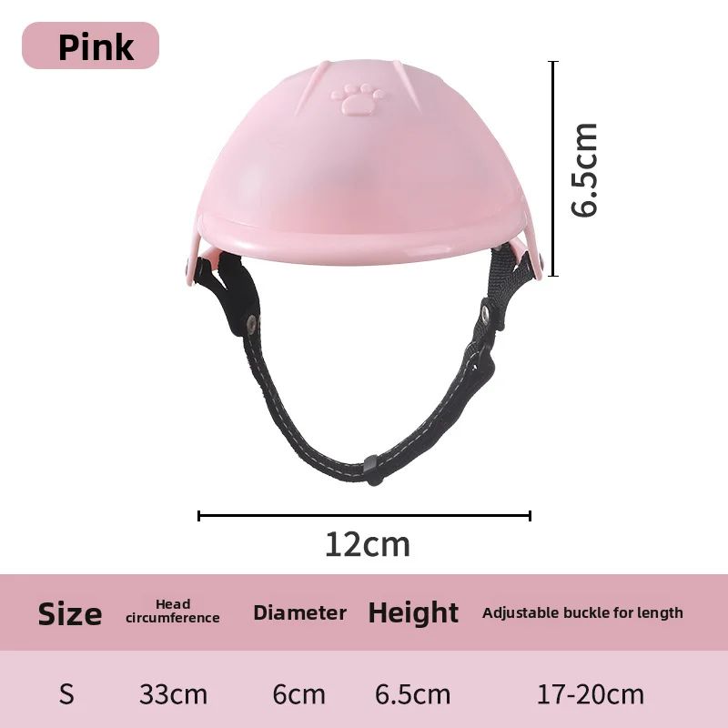 Pink Pet Motorcycle Helmet For Dogs And Cats 5