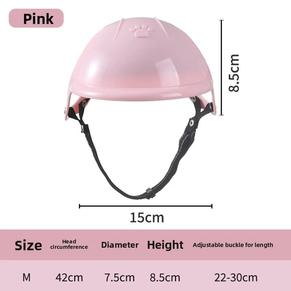 Pink Pet Motorcycle Helmet For Dogs And Cats 6