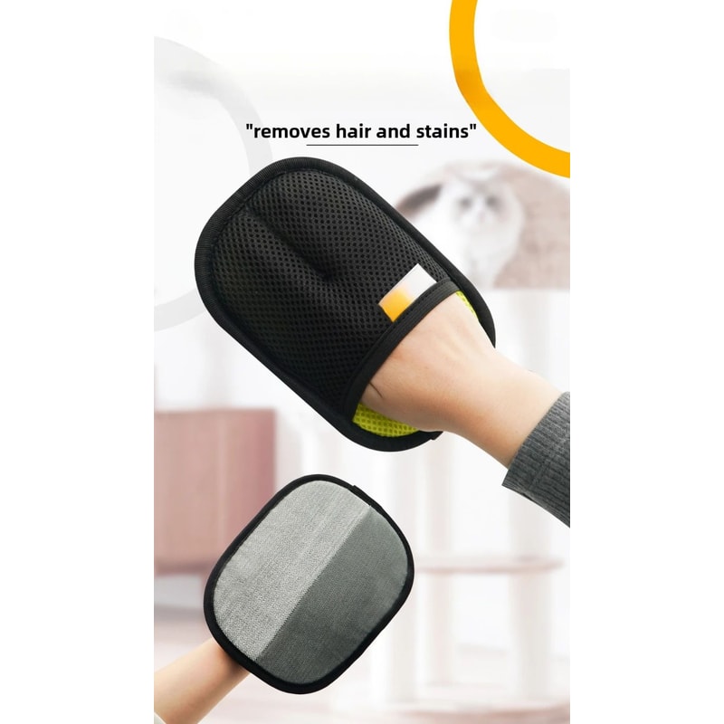 Pet Hair Removal Grooming Gloves For Cats And Dogs 6