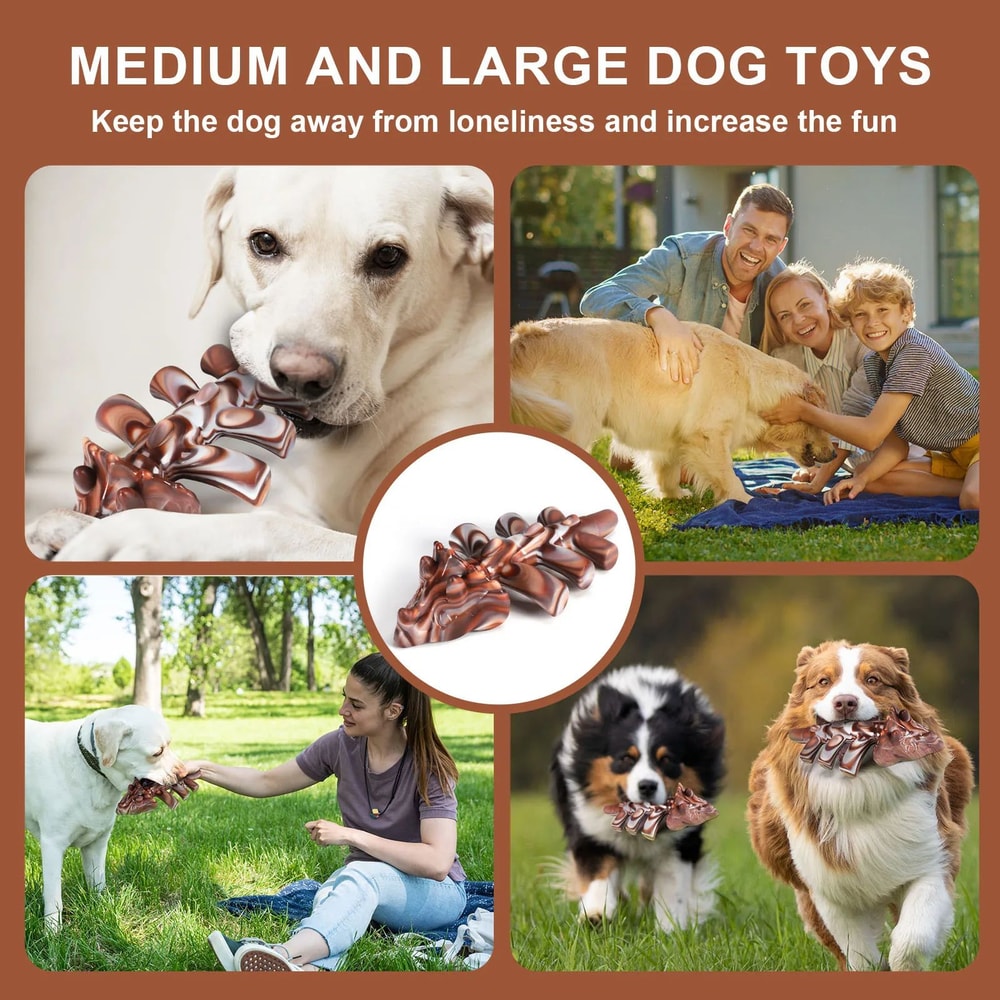 Durable Beef Flavor Dog Chew Toy For Interactive Play 7