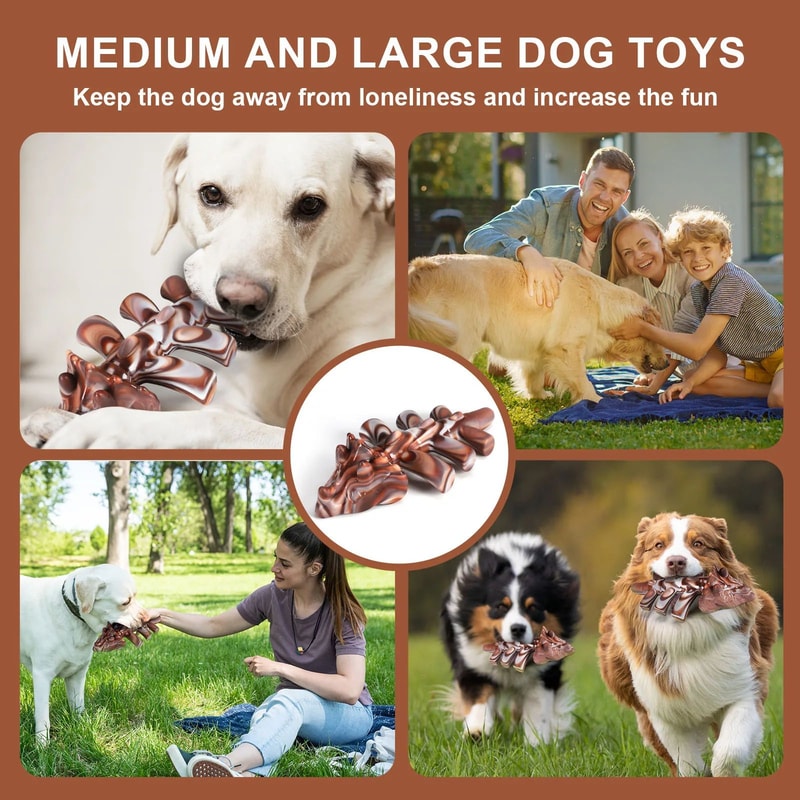 Durable Beef Flavor Dog Chew Toy For Interactive Play 7