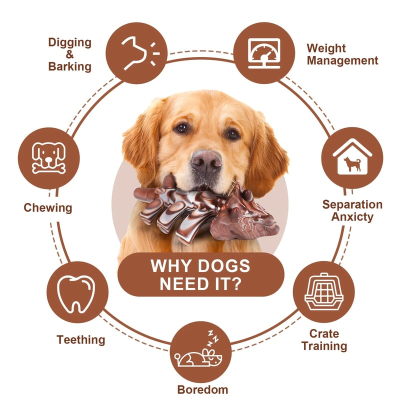Durable Beef Flavor Dog Chew Toy For Interactive Play 10