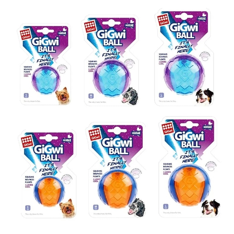Natural Rubber Squeaky Ball Dog Toy For Puppies And Dogs 6