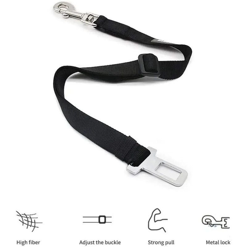 Adjustable Dog Car Seat Belt Safety Harness Leash 1