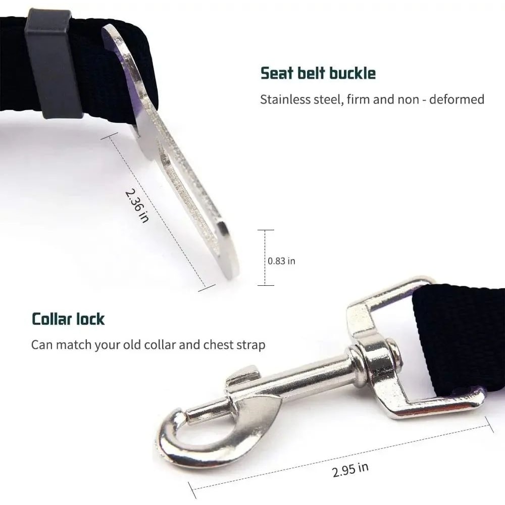 Adjustable Dog Car Seat Belt Safety Harness Leash 4
