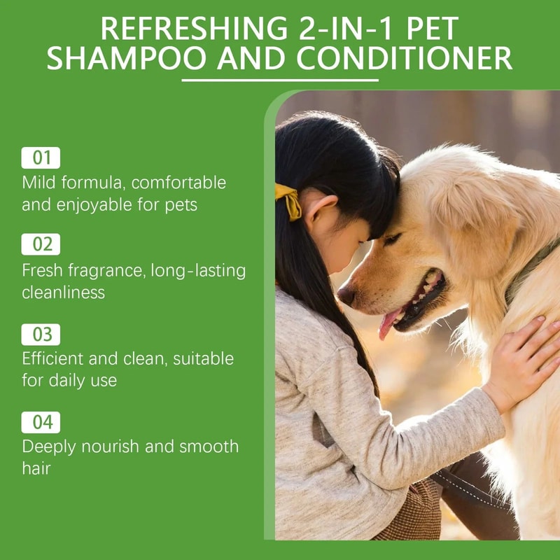 YEGBONG 2 In 1 Pet Shampoo And Conditioner For Dogs 4