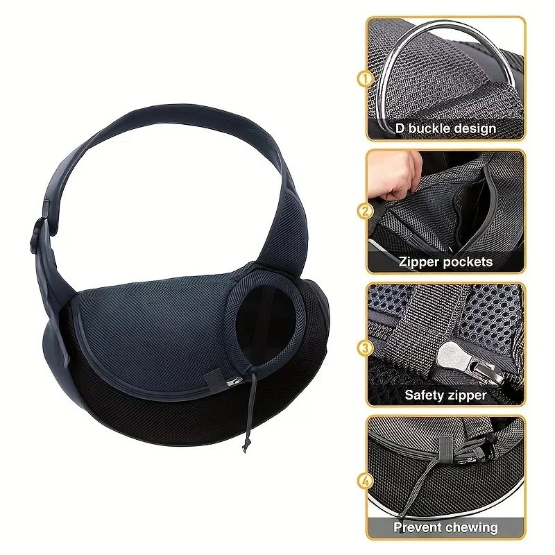 Breathable Dog Sling Carrier Backpack 2