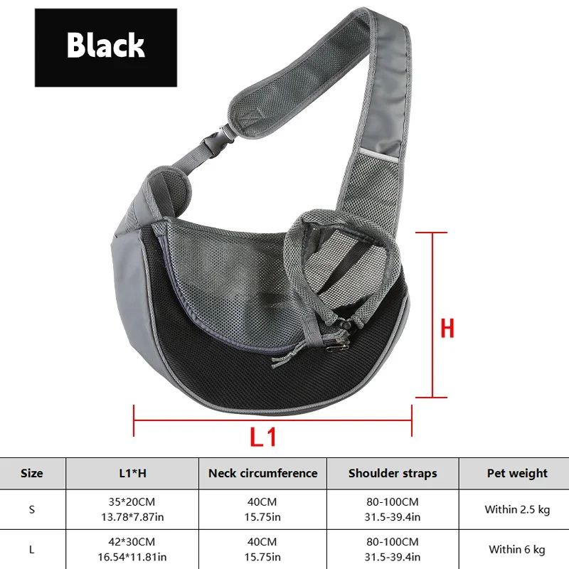 Breathable Dog Sling Carrier Backpack 6