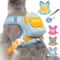 Reflective Adjustable Pet Harness And Leash Set 1