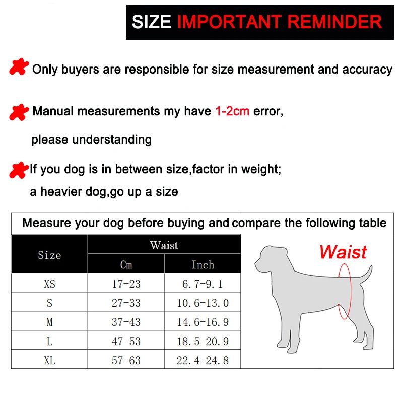 Reusable Washable Belly Band Diapers For Male Dogs 5