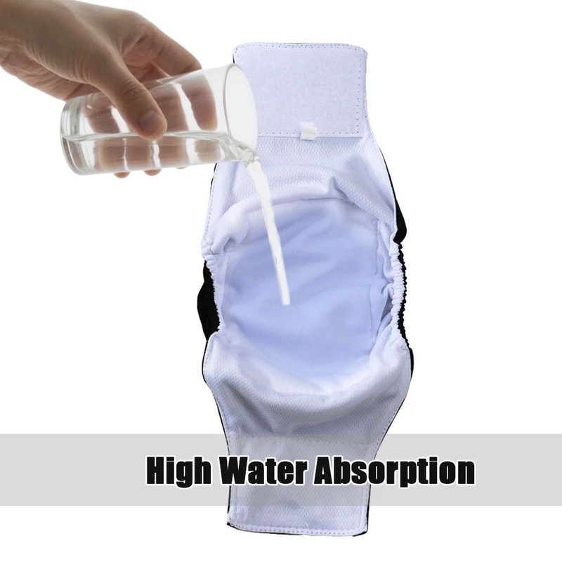 Reusable Washable Belly Band Diapers For Male Dogs 6