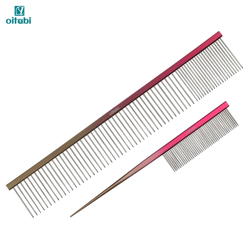 Professional Gradient Pet Grooming Tail Comb 13
