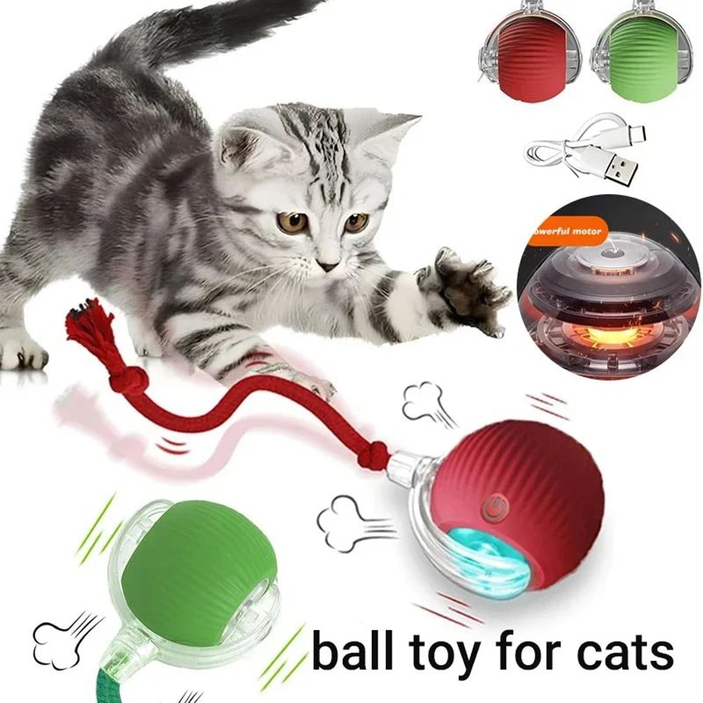Smart Interactive Rolling Ball Toy For Pets 0