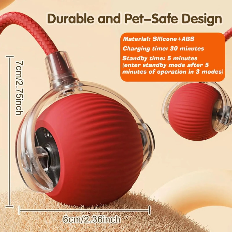 Smart Interactive Rolling Ball Toy For Pets 6