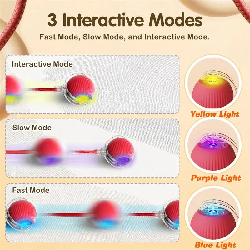 Smart Interactive Rolling Ball Toy For Pets 10